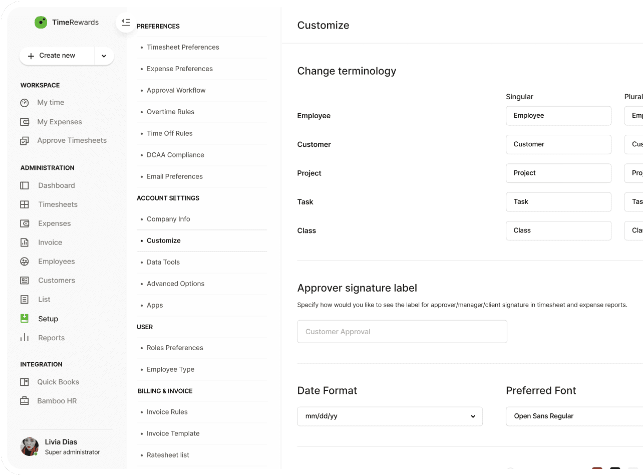 Configure multi-step approval workflows for accurate and compliant time and expense management
