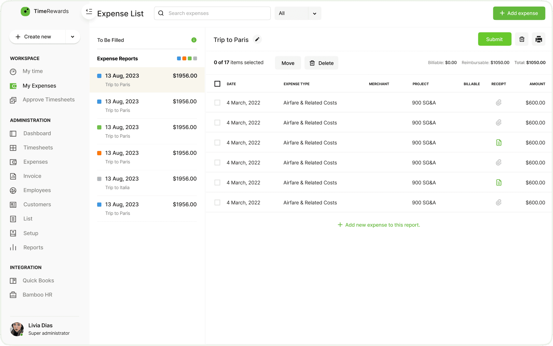 timesheet dashboard for Accountants
